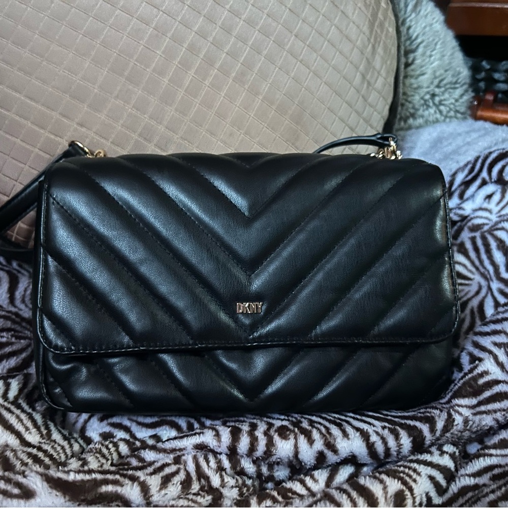 DKNY Quilted Black Crossbody Bag
